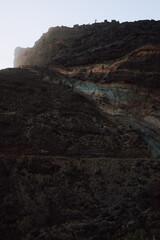 volcanic colorful rocks in Gran Canaria
