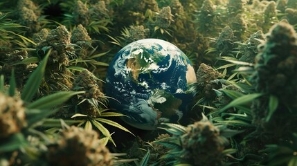 Obraz na płótnie Canvas Cannabis in the Pharmacy, Cannabis World, Cannabis Buds