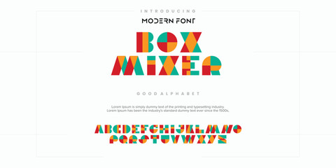 Creative Design vector Font of twisted Ribbon for Title, Header, Lettering, Logo. Funny Entertainment Active Sport Technology areas Typeface. Colorful rounded Letters and Numbers.