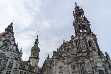 Fototapeta na wymiar Hofkirche, Altstadt Dresden, Deutschland