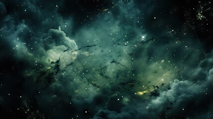 Fototapeta na wymiar Majestic clouds interstellar space with twinkling stars and cosmic energy