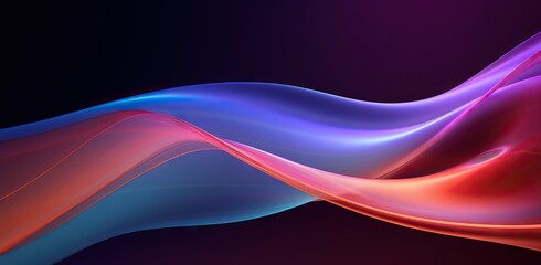 abstract wave background in purple, blue, and black