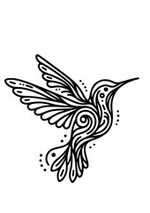 Hummingbird SVG, Bird Svg, Flying Bird Svg, Hummingbird Cricut, Bird Clip Art, Hummingbird Clipart, Cut Files for Cricut