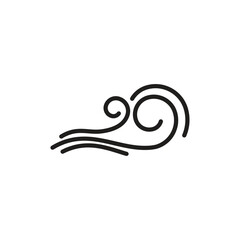 Fototapeta na wymiar Wind logo vector symbol design