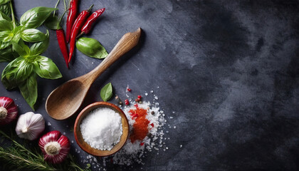 Wooden Spoon and Ingredients: Tools of the Culinary Trade