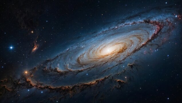 Mesmerazing photo illustration of our galaxy milky way