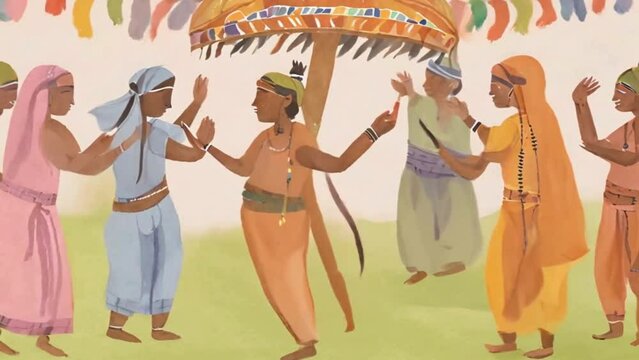  Cinematic footage of cultural diversity and traditions, from tribal ceremonies to religious festivals.