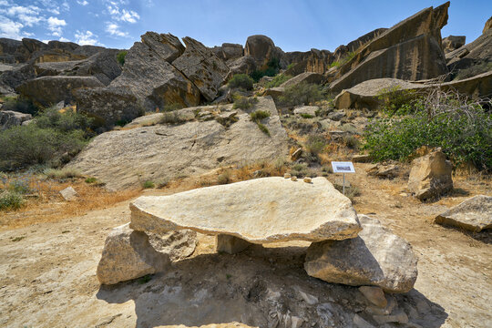 The Gaval Dash natural musical stone in Gobustan reserve
