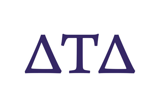 Delta Tau Delta greek letter, ΔΤΔ greek letters, ΔΤΔ