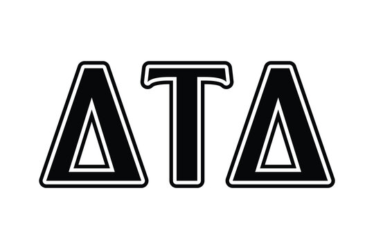 Delta Tau Delta greek letter, ΔΤΔ greek letters, ΔΤΔ