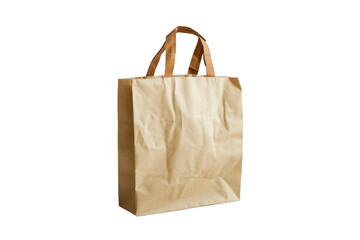 front view of e-commerce shopping bag in on transparency background PNG