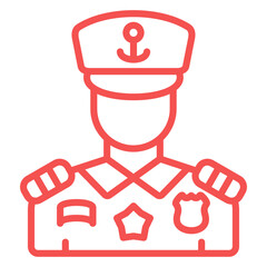 Marine Male Icon Style