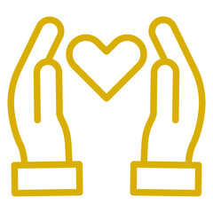 Obraz premium Caregiver Icon Style