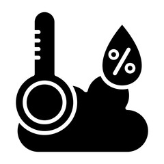 Humidity glyph icon
