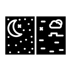 Day And Night glyph icon