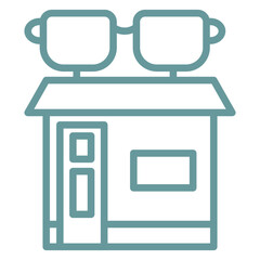 Optical Shop Icon Style
