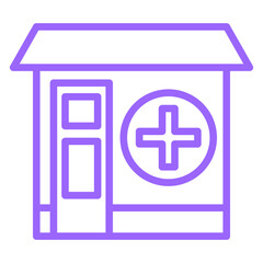 Obraz premium Medical Store Icon Style