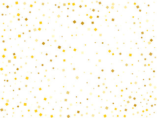 Gold Paper Squares Confetti