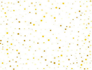 Gold Paper Squares Confetti