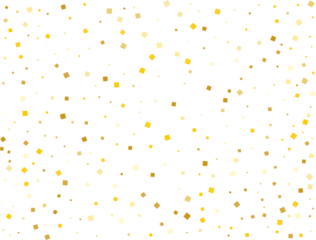 Gold Paper Squares Confetti