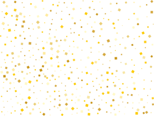 Gold Paper Squares Confetti