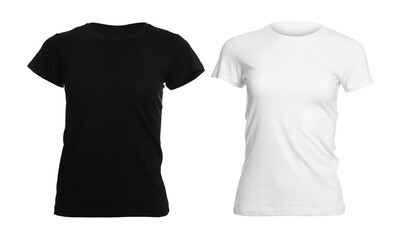 Shirts isolated on white. Space for design - 761344713