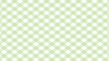 Diagonal green checkered in the white background