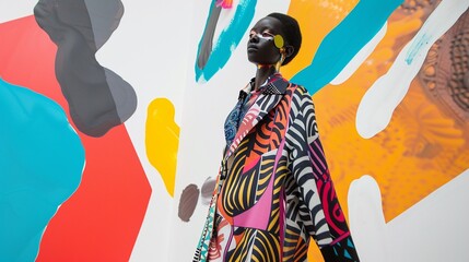 Art-inspired modern fashion abstract patterns and vibrant colors