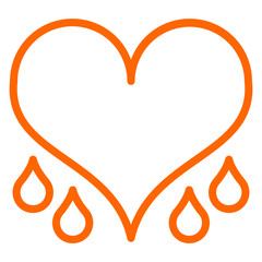 Bleeding Heart Icon Style