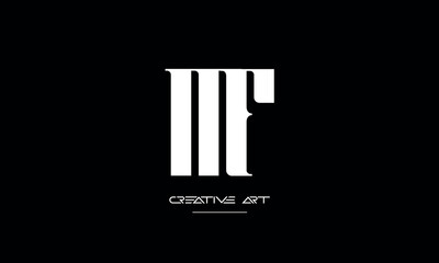 FM, MF, F, M abstract letters logo monogram