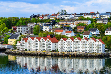 View of STAVANGER, FjordSailing, Stavanger, Boknafjorden, Norway, Europe - 761347928