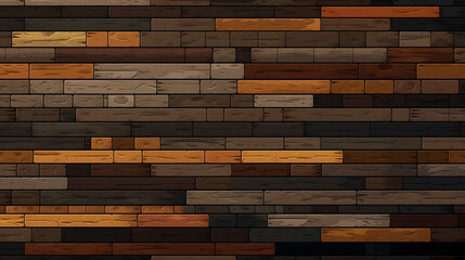Infuse nostalgia and authenticity into your design using a pixel art background crafted with a pattern of aged wooden planks, skillfully capturing the texture and imperfections of the weathered boards