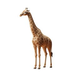 Giraffe on a Transparent Background