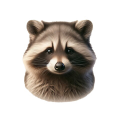 Raccoon on a Transparent Background
