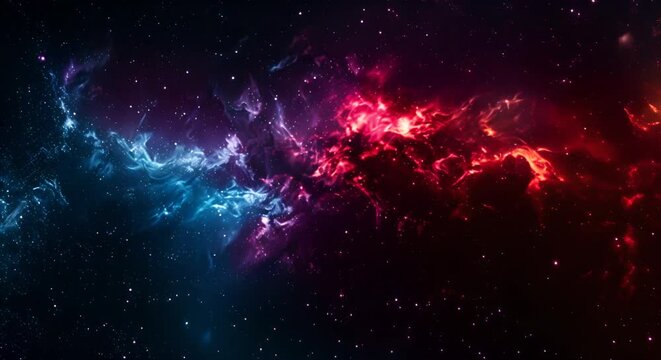 Vibrant nebula in space, showcasing the universe's artistic side