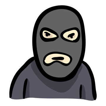 Robber Doodle Icon