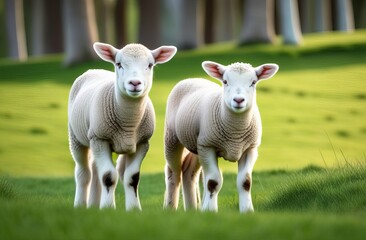 Obraz premium sheep and lamb