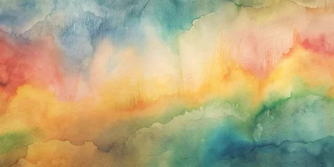 Poster watercolor abstraction, colored blurred texture ,  aquarelle background, banner   © DALITALI 41848