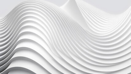 Modern White Abstract 3D Wall: Decorative Design Wallpaper