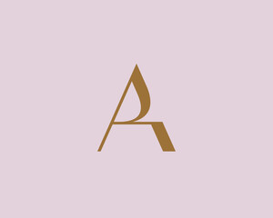 Letter A logo icon design. Classic style luxury monogram.