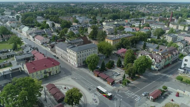 Beautiful Panorama Square Zgierz Aerial View Poland