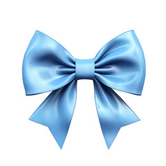 Satin Blue Ribbon Bow