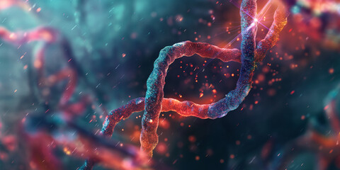 DNA cells, medical concept - obrazy, fototapety, plakaty