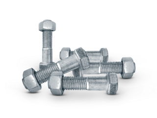 nuts and bolts, transparent background