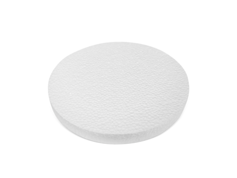 Styrofoam padding for product, transparent background