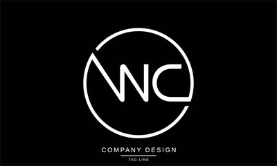 WC, CW Abstract Letters Logo Monogram Design Vector