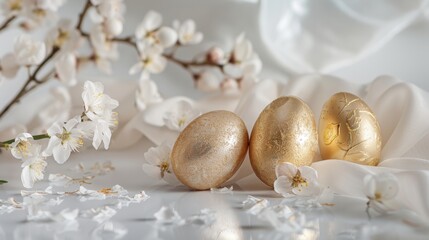 Rustic Golden Easter Eggs