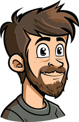 Casual Man Vector Portrait