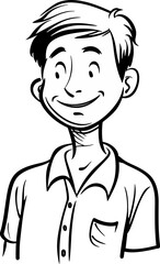 Handsome Man Vector Avatar