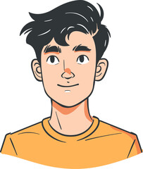 Intellectual Man Vector Illustration